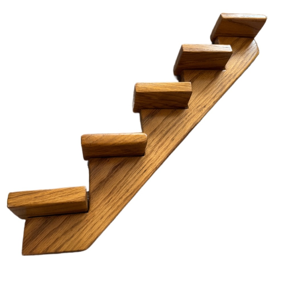 Handmade Staircase Wall Shelf - Picture 3 of 6